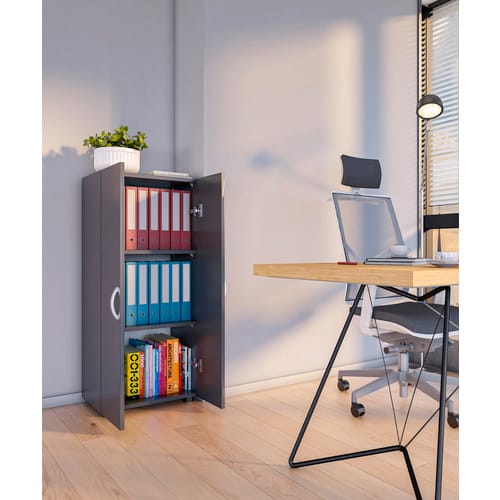 VCM Büroschrank »Ulas«, BxHxL: 49 x 108 x 34 cm - grau