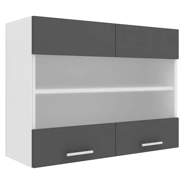 VCM Hängeschrank »Esilo«, BxHxL: 80 x 60 x 31 cm - grau