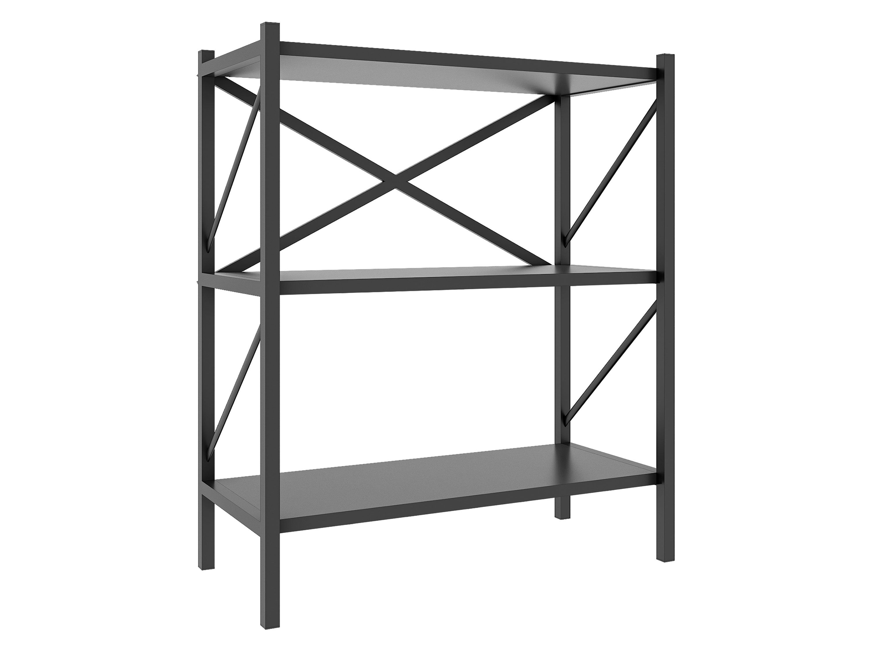 VCM Standregal »Insasi«, BxHxL: 66 x 85 x 34 cm, Holzwerkstoff - grau Bild 3