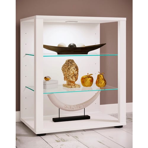 VCM Standvitrine »Glasol«, BxHxL: 52 x 60 x 35 cm - weiss