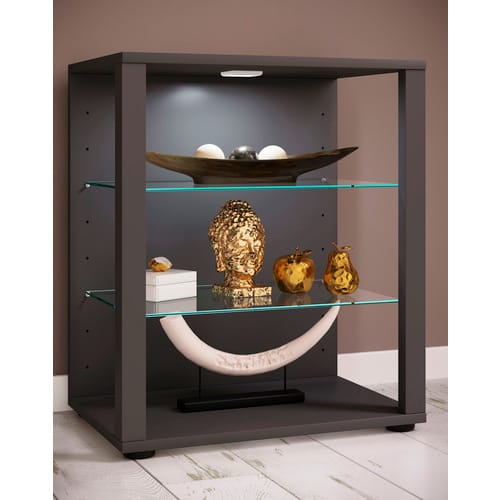 VCM Standvitrine »Glasol«, BxHxL: 52 x 60 x 35 cm - grau