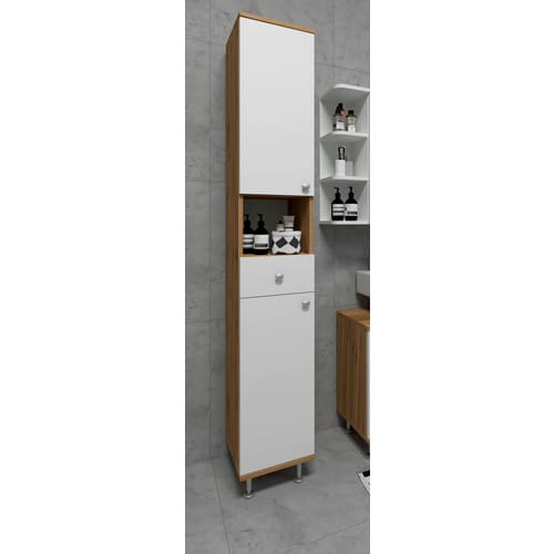 VCM Hochschrank »Nilosi«, BxHxL: 30 x 185 x 31 cm - beige