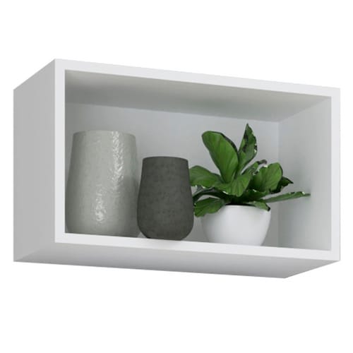 VCM Wandregal »Arila«, BxHxL: 50 x 30 x 28 cm, Holzwerkstoff - weiss