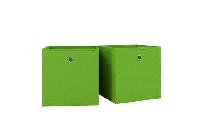 VCM Faltbox »Boxas«, 2er-Set, ohne Deckel, BxHxL: 27 x 28 x 28 cm - gruen