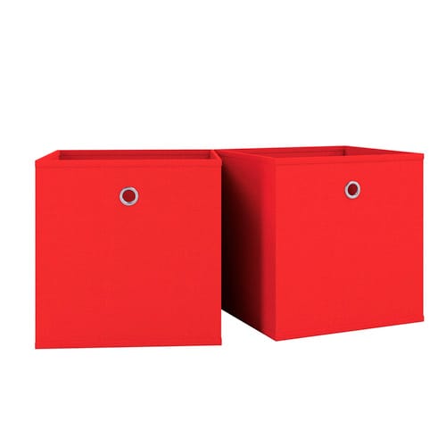 VCM Faltbox »Boxas«, 2er-Set, ohne Deckel, BxHxL: 27 x 28 x 28 cm - rot