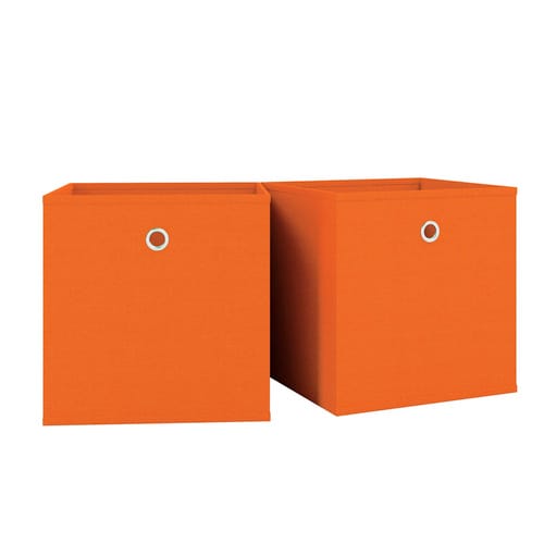VCM Faltbox »Boxas«, 2er-Set, ohne Deckel, BxHxL: 27 x 28 x 28 cm - orange