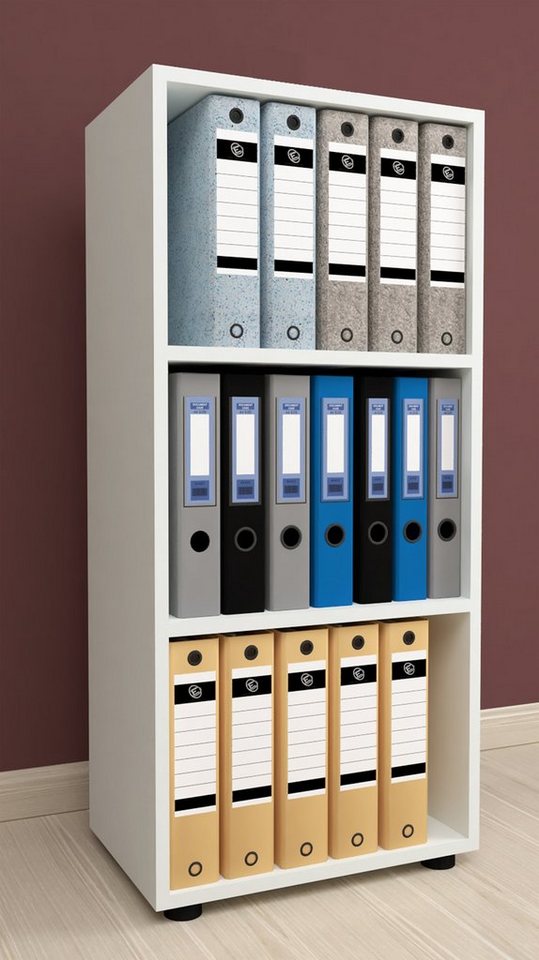 VCM Büroregal »Ulas«, BxHxL: 49 x 108 x 32 cm, Holzwerkstoff - weiss Bild 2