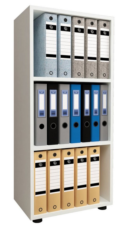 VCM Büroregal »Ulas«, BxHxL: 49 x 108 x 32 cm, Holzwerkstoff - weiss Bild 3