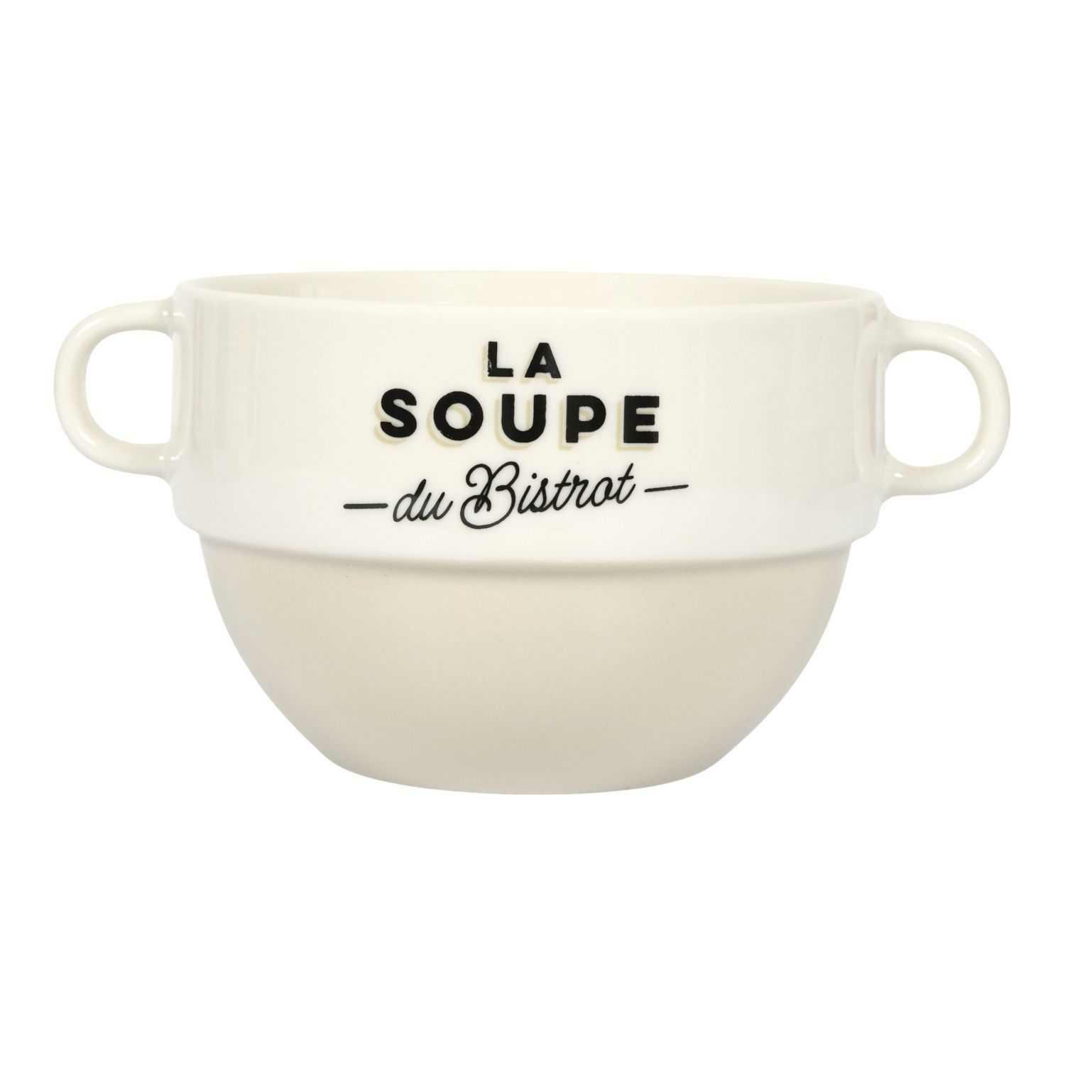 Bistrot-suppenschüssel Mit Henkeln, Beige, 450