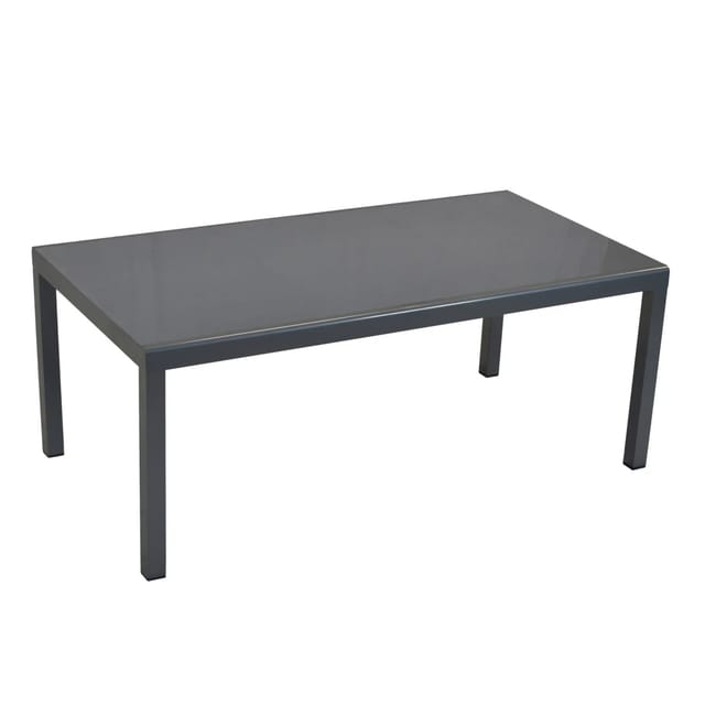 MERXX Gartentisch, BxHxT: 100 x 75,5 x 190 cm, Aluminium - silberfarben