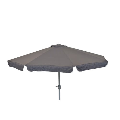 MERXX Sonnenschirm, ØxH: 300 x 233 cm, Polyester/Aluminium, grau