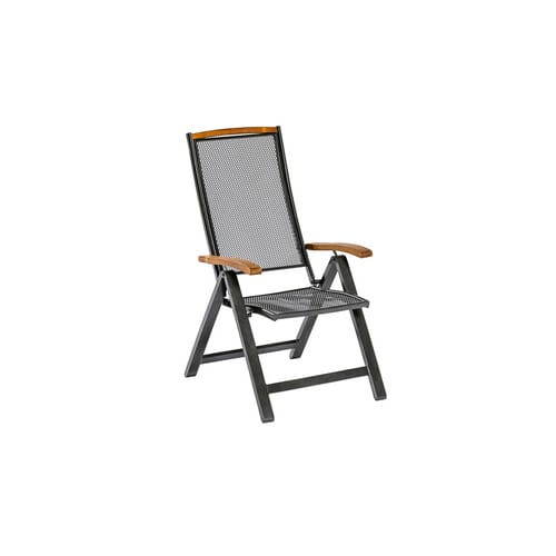 MERXX Gartenmöbelset »Tilos«, 13-tlg., klappbar/inkl. Auflagen, Aluminium/Akazie - grau