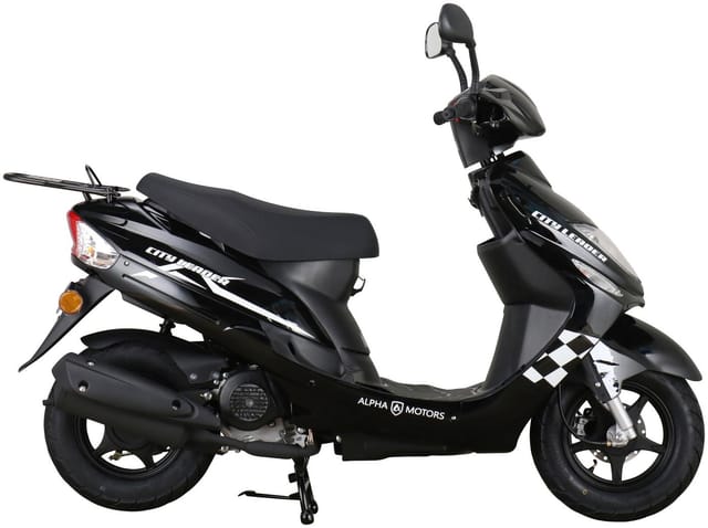 ALPHA MOTORS Mofa »CityLeader«, 50 cm³, Verbrauch: ca. 2,8 l/100 km - schwarz