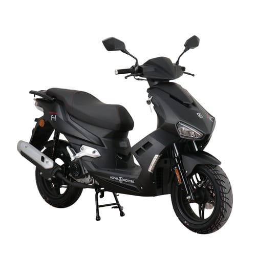 ALPHA MOTORS Mofa »Mustang FI«, 50 cm³, Verbrauch: ca. 2,6 l/100 km - schwarz