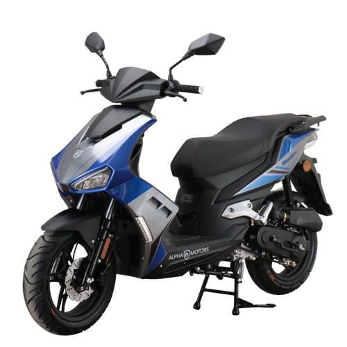ALPHA MOTORS Mofa »Mustang FI«, 50 cm³, Verbrauch: ca. 2,6 l/100 km - blau