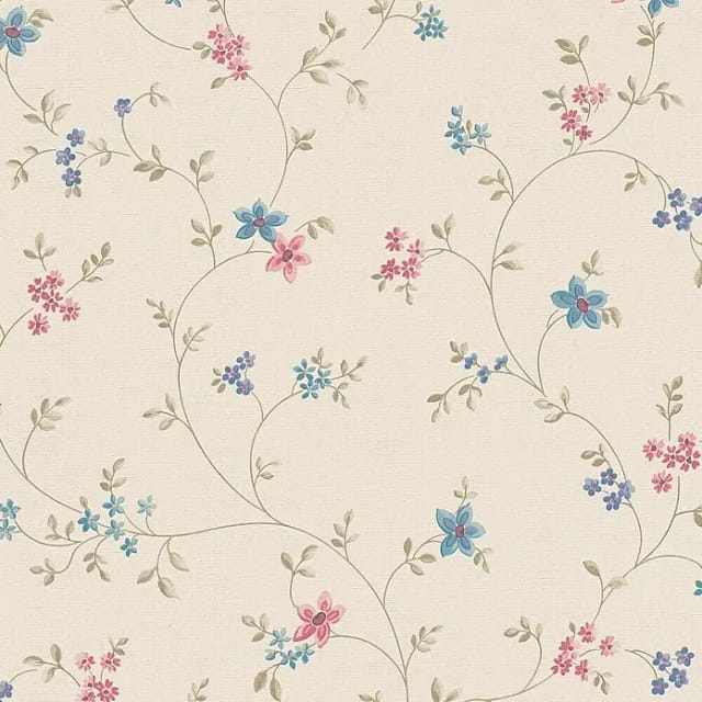 A.S. Création Vliestapete, BxL: 53 x 1005 cm, Blumen, leicht strukturiert - rosa
