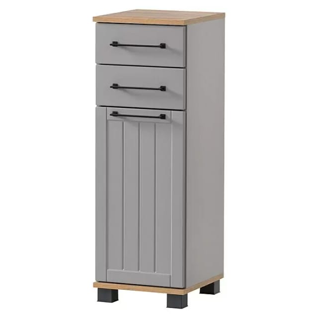 SCHILDMEYER Unterschrank »Jelda«, BxHxT: 30,3 x 88,1 x 32,6 cm, platingraufarben, Holzwerkstoff
