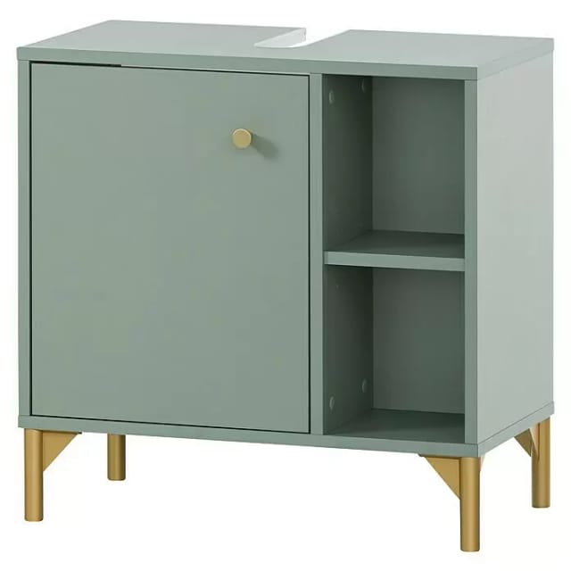 SCHILDMEYER Waschbeckenunterschrank »Ando«, BxHxT: 60,3 x 60,3 x 33 cm, pistazie, melaminbeschichtet - gruen