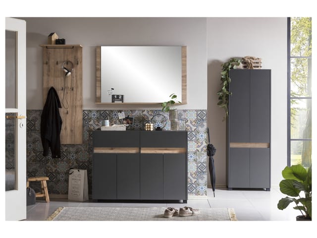 SCHILDMEYER Spiegelelement »Cosmo«, BxHxT: 111,3 x 71 x 10 cm, eichenfarben - braun