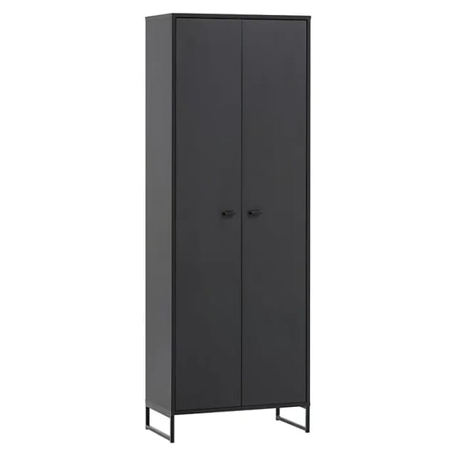 SCHILDMEYER Schuhschrank »Janne«, BxHxL: 33 x 169,7 x 60,2 cm, mattschwarz, Holzwerkstoff melaminbeschichtet