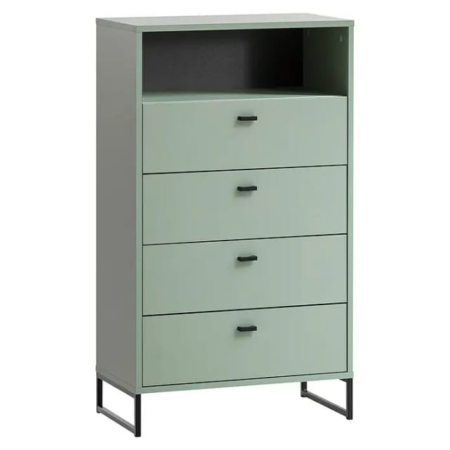 SCHILDMEYER Highboard »Janne«, BxHxL: 33 x 103,9 x 60,2 cm, pistaziengrün, Holzwerkstoff melaminbeschichtet - gruen