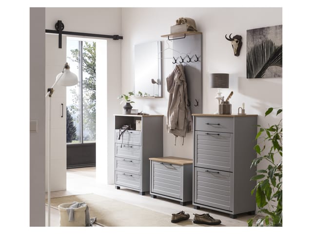SCHILDMEYER Spiegelelement »Jelda«, BxHxT: 60 x 71 x 12,3 cm, grau