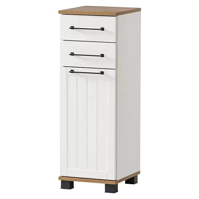 SCHILDMEYER Unterschrank »Jelda«, BxHxT: 30,3 x 88,1 x 32,6 cm, mattweiß, Holzwerkstoff - weiss