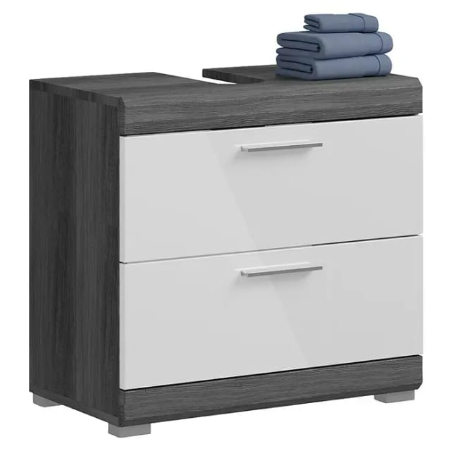 xonox.home Waschbeckenunterschrank »Scout«, BxHxT: 60 x 56 x 34 cm, Holzwerkstoff - silberfarben