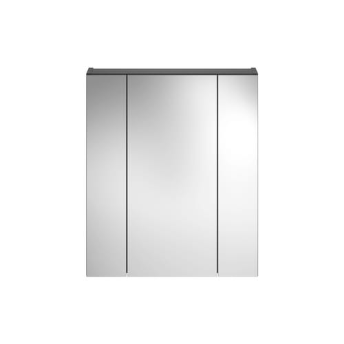 xonox.home Spiegelschrank, schwarz, Holzwerkstoff, BxHxT: 60 x 70 x 18 cm