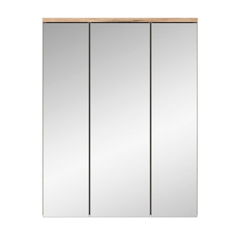 xonox.home Spiegelschrank, grau, Holzwerkstoff, BxHxT: 60 x 77 x 18 cm