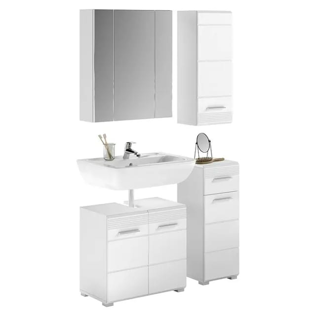 xonox.home Badmöbel-Set »Linus«, 4-teilig - weiss