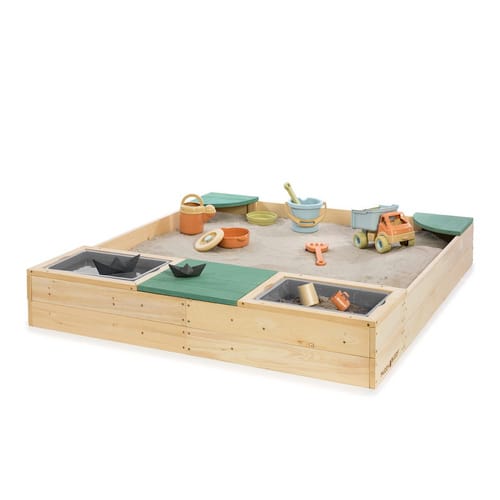 MUDDY BUDDY Sandkasten »Beach Rebel«, Ab 3 Jahren, Zypressenholz - beige