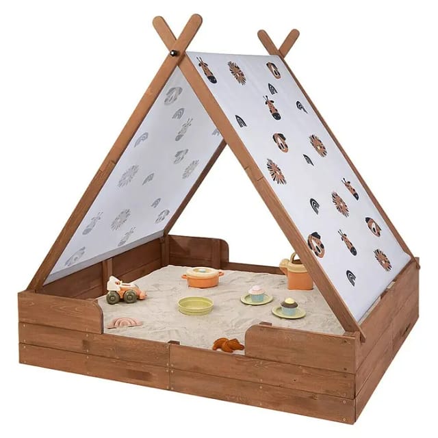 MUDDY BUDDY Sandkasten »Safari Seeker«, Ab 3 Jahren, Zypressenholz - braun