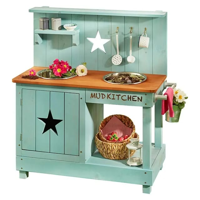 MUDDY BUDDY Matschküche »Adventure Star«, Ab 3 Jahren, Zypressenholz