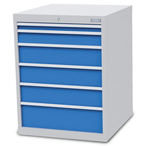 Bedrunka + Hirth Schubladenschrank »«, BxHxT: 70,5 x 91,9 x 73,6 cm, grau/blau