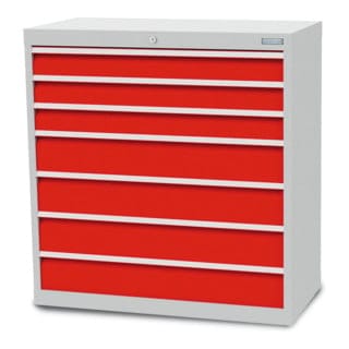Bedrunka + Hirth Schubladenschrank »«, BxHxT: 98 x 101,9 x 50 cm, grau/blau