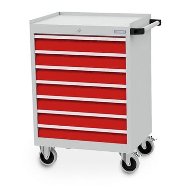 Bedrunka + Hirth Schubladenschrank »«, BxHxT: 68 x 100 x 50 cm, grau/blau