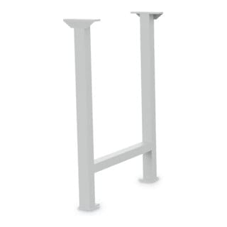 Bedrunka + Hirth Fußgestell, BxHxT: 15 x 81,9 x 65 cm, Gestell: Stahlblech - grau