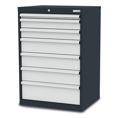 Simplaflex Schubladenschrank, BxHxT: 70 x 102 x 57,5 cm - grau