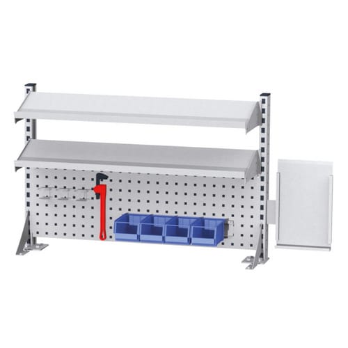 Simplaflex Lochwand, BxH: 100 x 65 cm, Stahlblech - grau