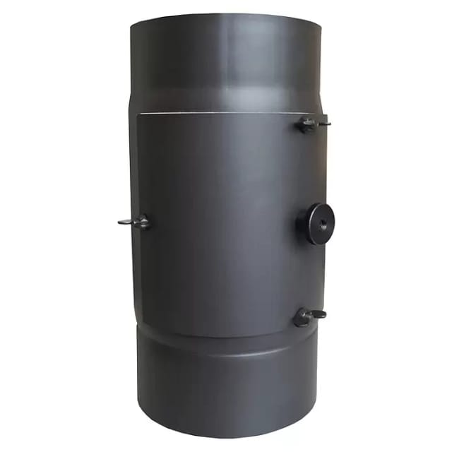 FIREFIX® Nachrüstfilter, Ø 150 mm, Stahl, für Scheitholzfeuerstellen, dunkelgrau