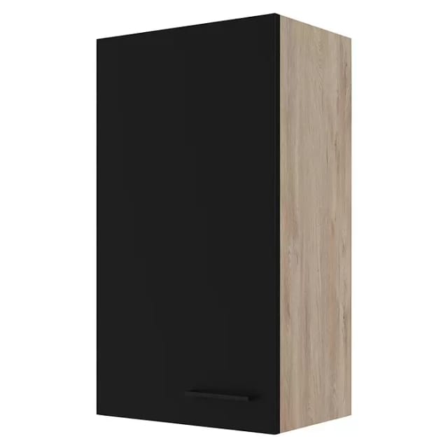 Flex-Well Hängeschrank »Capri«, BxHxT: 50 x 89 x 32 cm, Front mit Antifingerprint-Effekt - schwarz