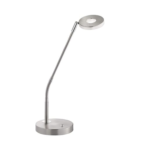 Fischer & Honsel Tischleuchte »Dent«, BxH: 16 x 60 cm, integrierte LED - silberfarben