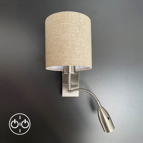 Fischer & Honsel Wandleuchte »Dreamer«, Metall, 40 W - braun