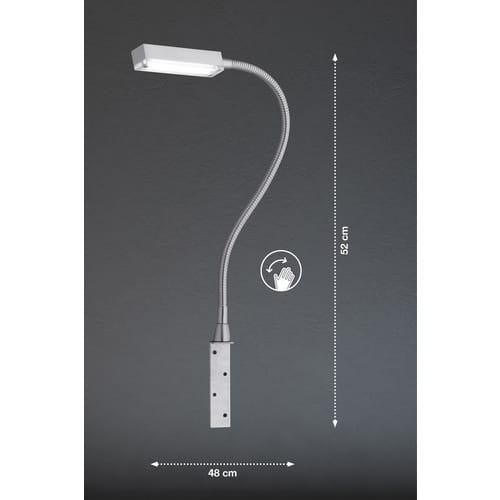Fischer & Honsel Bettleuchte »Raik«, Metall, 5 W - braun