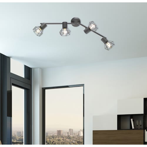 Fischer & Honsel Deckenleuchte »Ran«, Metall, 40 W - grau