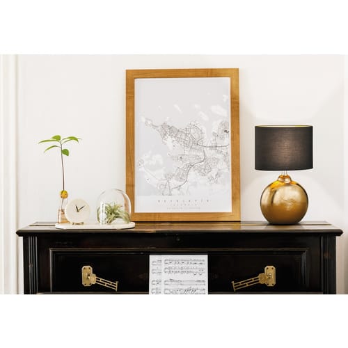 Fischer & Honsel Tischleuchte »Foro«, BxH: 13 x 39 cm, E14 - braun