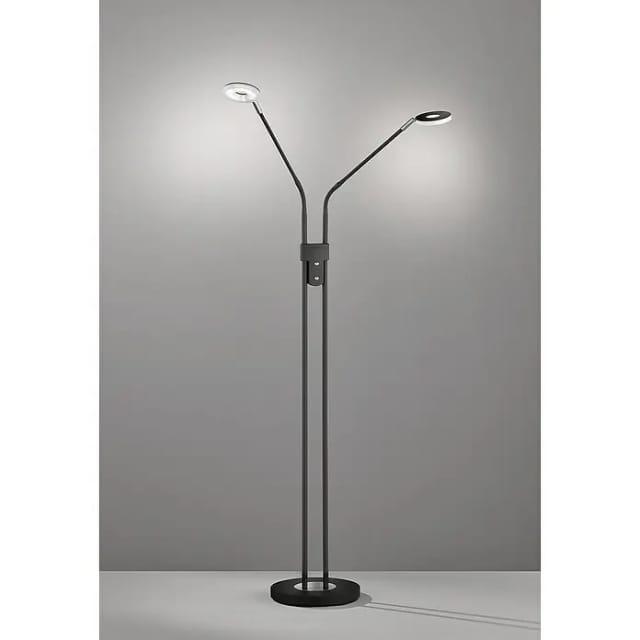 Fischer & Honsel Stehleuchte »Dent«, Höhe: 150 cm, integrierte LED - schwarz