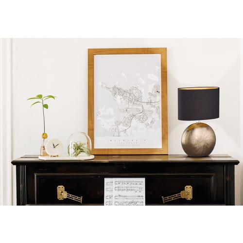 Fischer & Honsel Tischleuchte »Foro«, BxH: 17 x 53 cm, E27 - braun