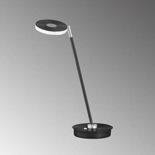Fischer & Honsel Tischleuchte »Dent«, Höhe: 46 cm, integrierte LED - schwarz